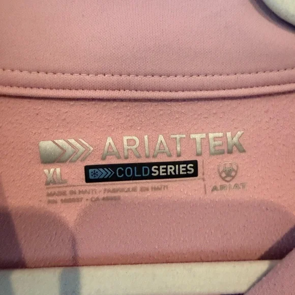 Ariat Pink AriatTek Cold Series Pullover - Picture 3 of 7